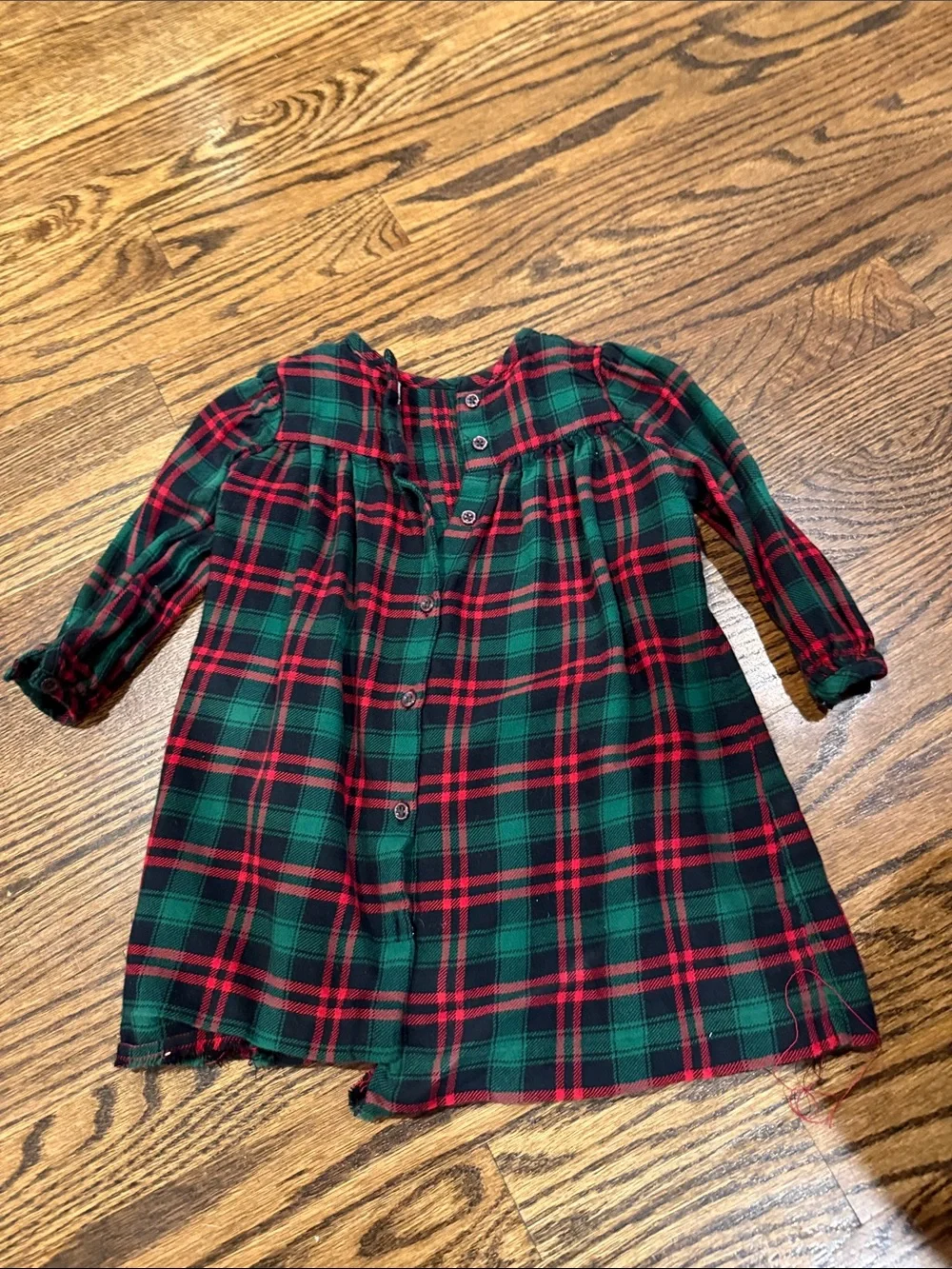 Ralph Lauren Red and Green Plaid Toddler Dress